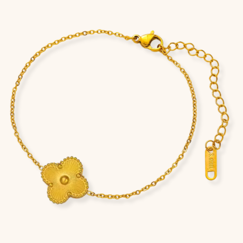 Golden Blossom 18K Gold-Plated Floral Bracelet