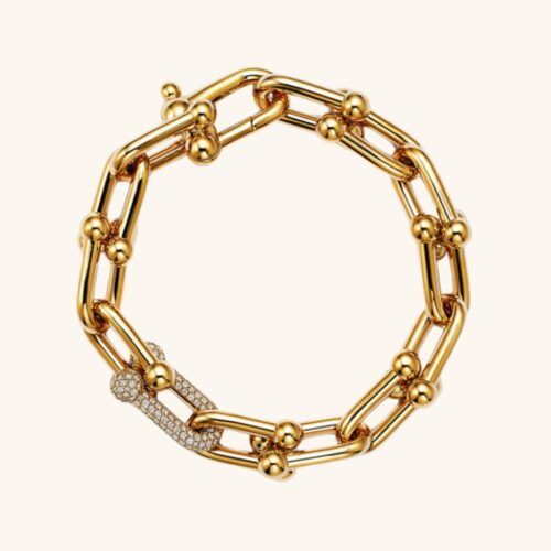 Bold Luxe 18K Gold-Plated Statement Chain Bracelet