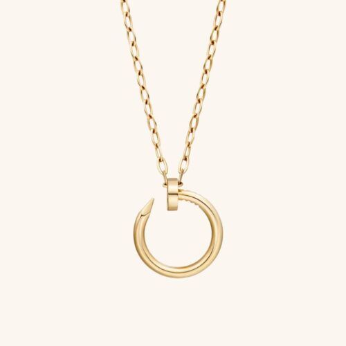 Golden Nail 18K Gold-Plated Pendant Necklace