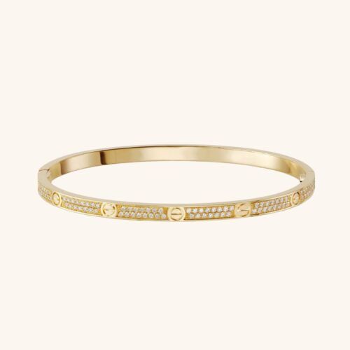 Luxe Radiance 18K Gold-Plated Diamond Bangle